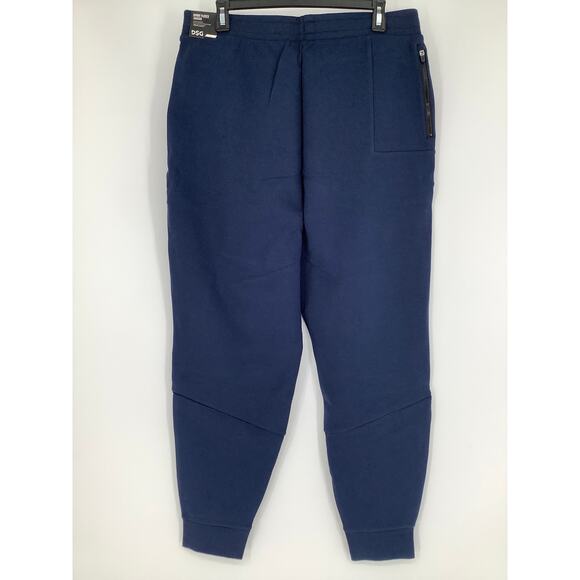 DSG Men's Large University Navy Sport Fleece Joggers Pants Athleisure L5-3 - Picture 3 of 7